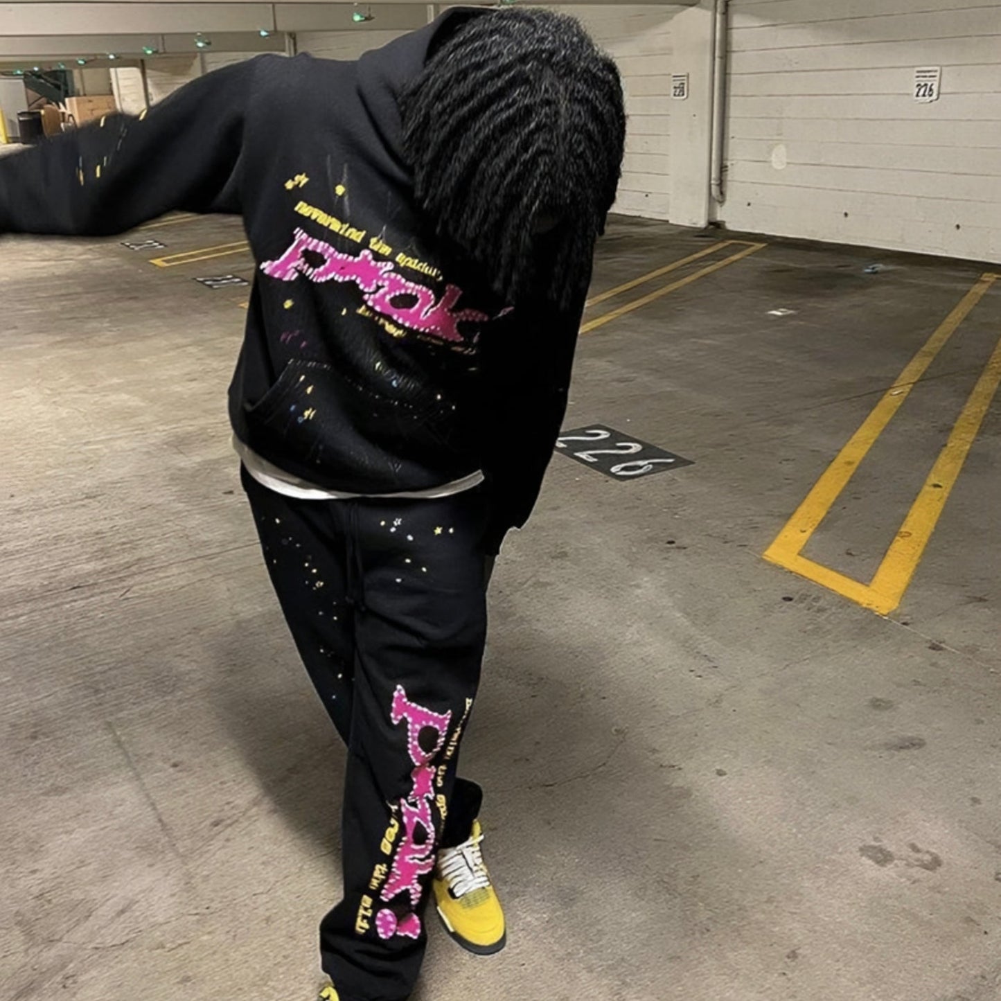 Sp5der P*nk Tracksuit Set