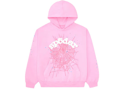 Sp5der OG Web Hoodie 'Pink"