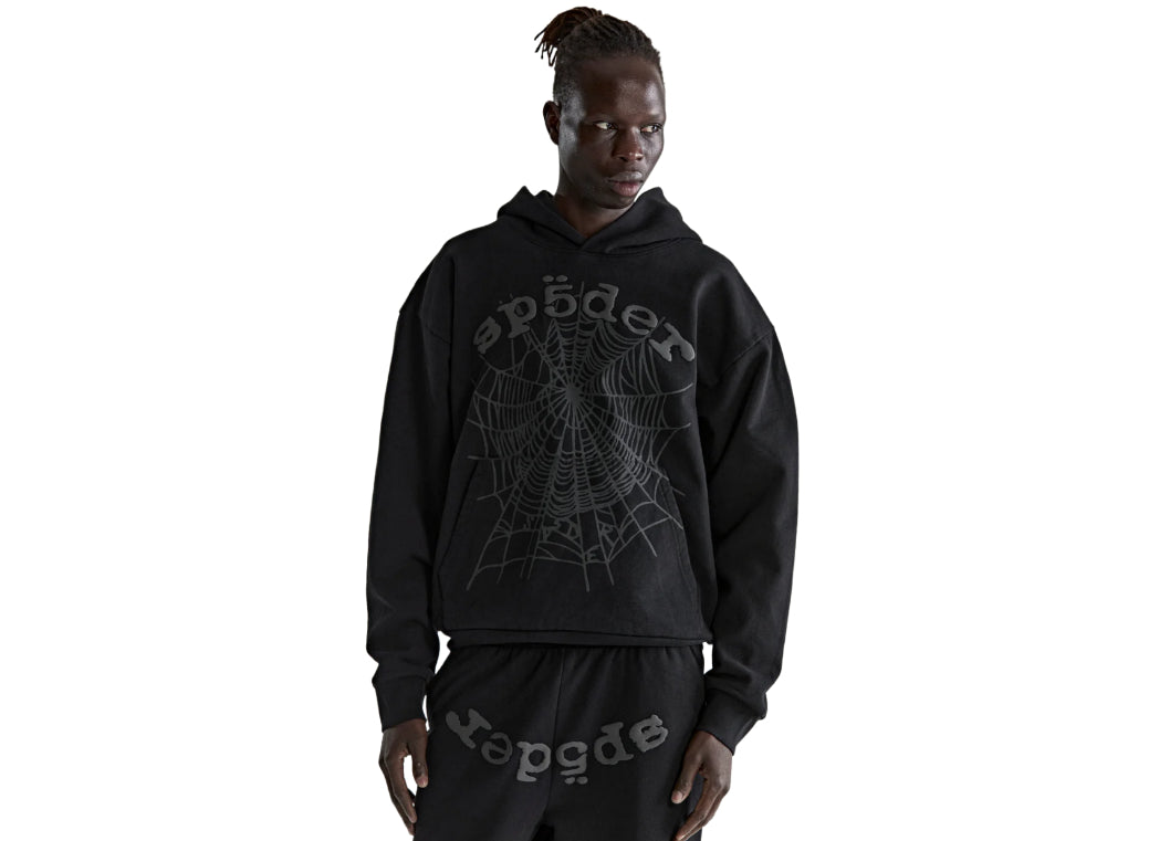 Sp5der Phantom Web Hoodie 'Black'