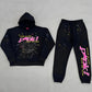 Sp5der P*nk Tracksuit Set
