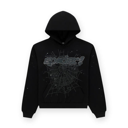 Sp5der Rhinestone Punk V2 Hoodie