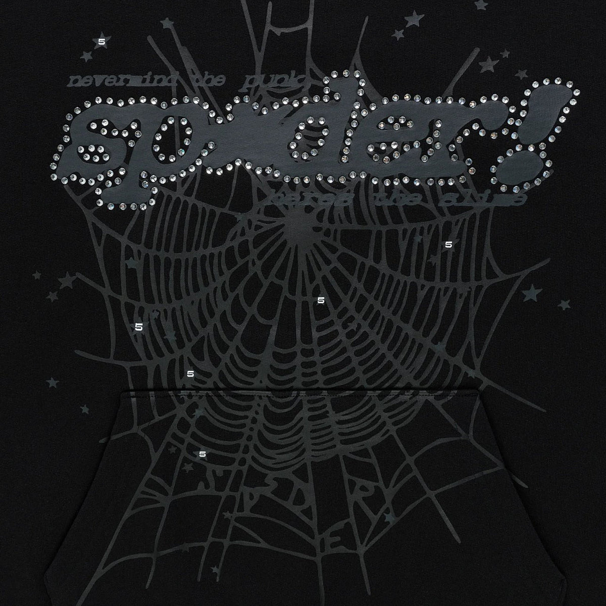 Sp5der Rhinestone Punk V2 Hoodie