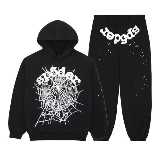 Sp5der OG Web Tracksuit Set 'Black'